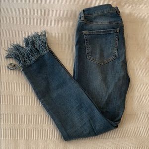 Fringe free people jeans